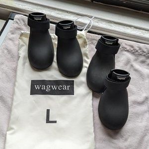 Boots for dogs:  Wagwear WagWellies, black, size L, used once